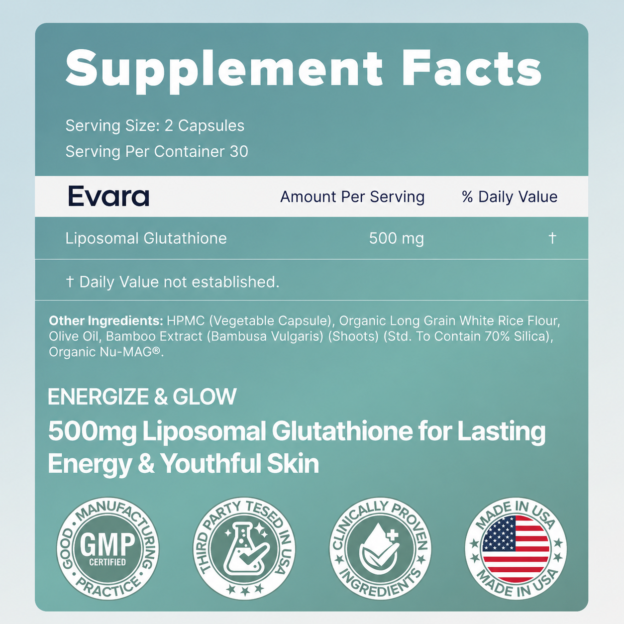 Evara Liposomal Glutathione