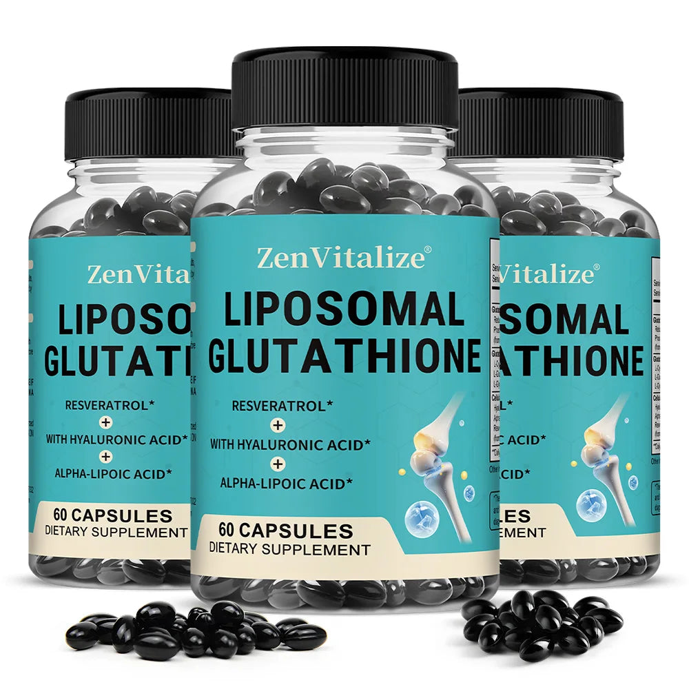 Liposome Glutathione Capsules with Hyaluronic Acid,  Promoting Cellular and Immune Function, Liver Detoxification, Antioxidant
