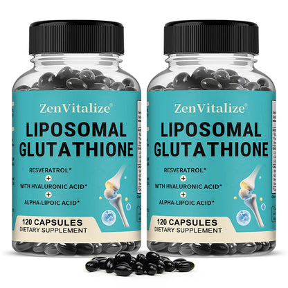 Liposome Glutathione Capsules with Hyaluronic Acid,  Promoting Cellular and Immune Function, Liver Detoxification, Antioxidant