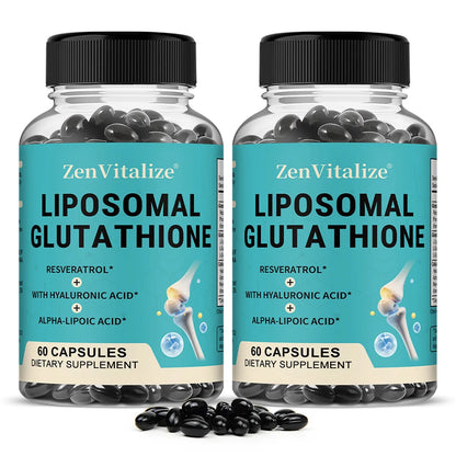Liposome Glutathione Capsules with Hyaluronic Acid,  Promoting Cellular and Immune Function, Liver Detoxification, Antioxidant
