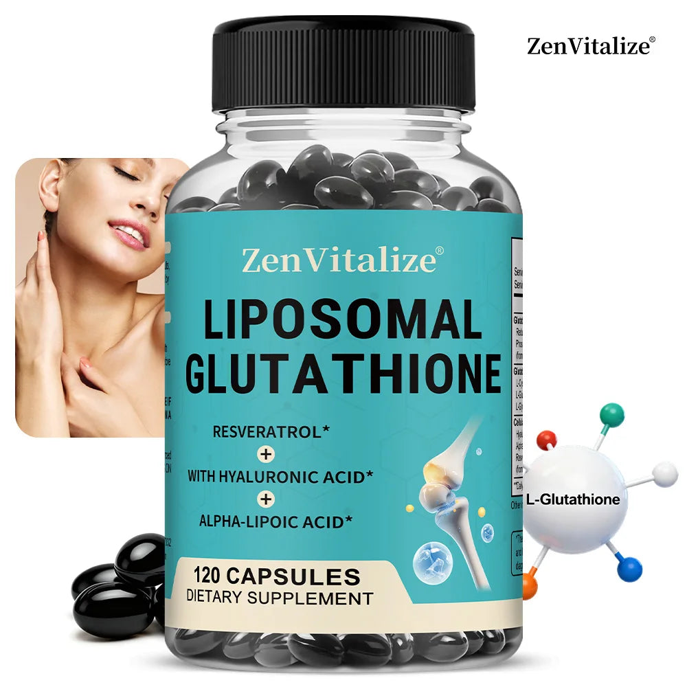 Liposome Glutathione Capsules with Hyaluronic Acid,  Promoting Cellular and Immune Function, Liver Detoxification, Antioxidant