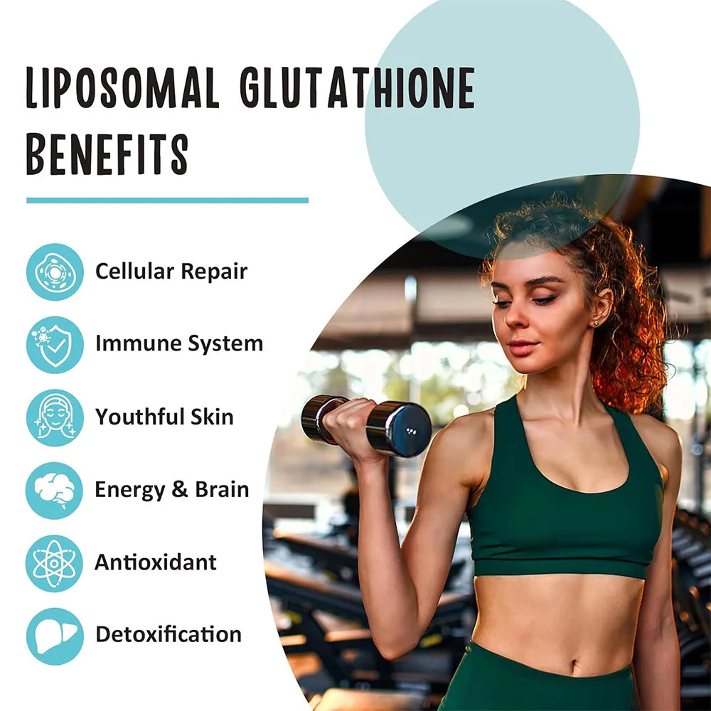 Liposome Glutathione Capsules with Hyaluronic Acid,  Promoting Cellular and Immune Function, Liver Detoxification, Antioxidant