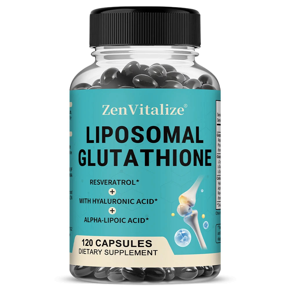 Liposome Glutathione Capsules with Hyaluronic Acid,  Promoting Cellular and Immune Function, Liver Detoxification, Antioxidant